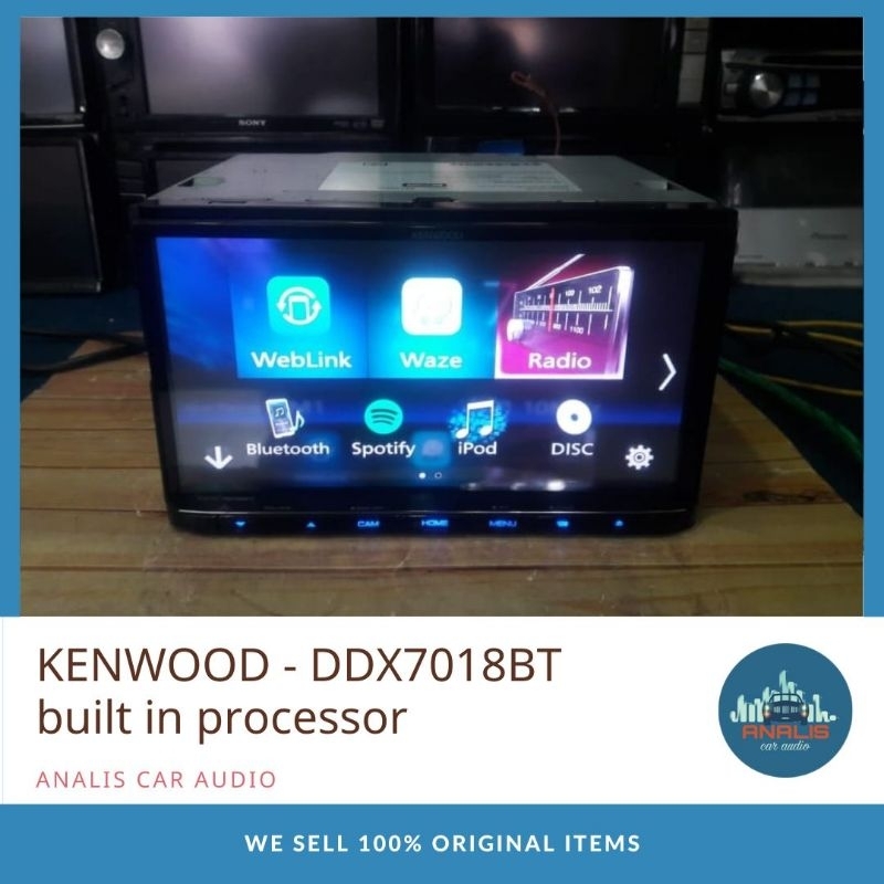 Head Unit Double Din KENWOOD DDX7018BT built in processor Bluetooth HIGH END SERIES