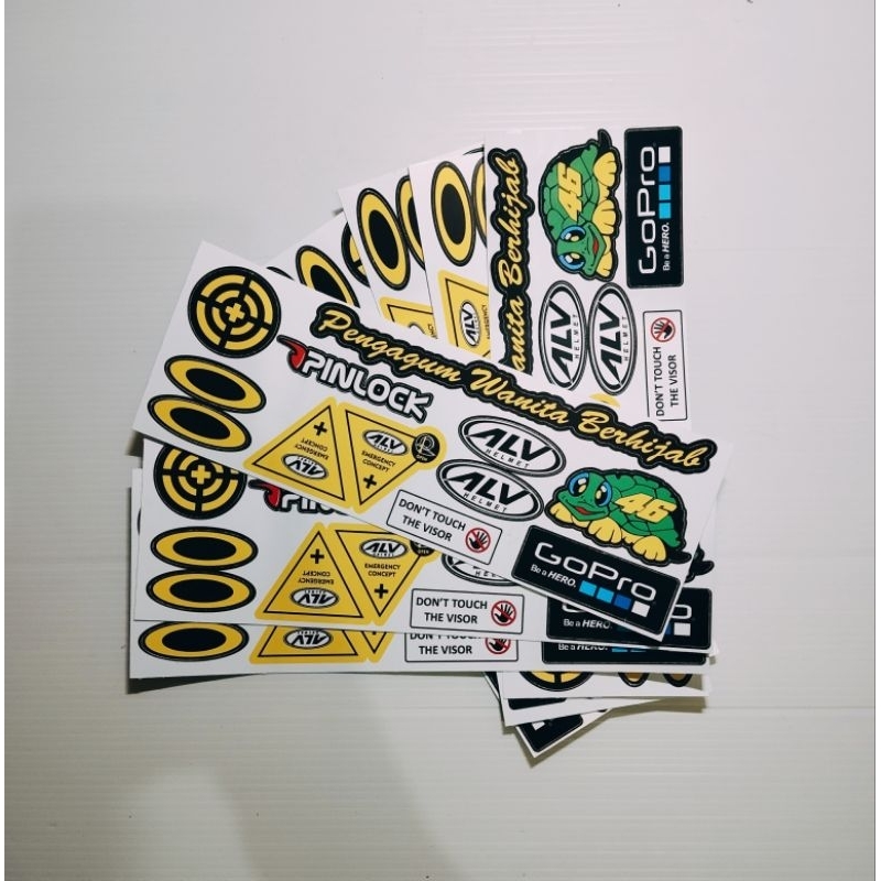 STIKER VISOR HELM ALV