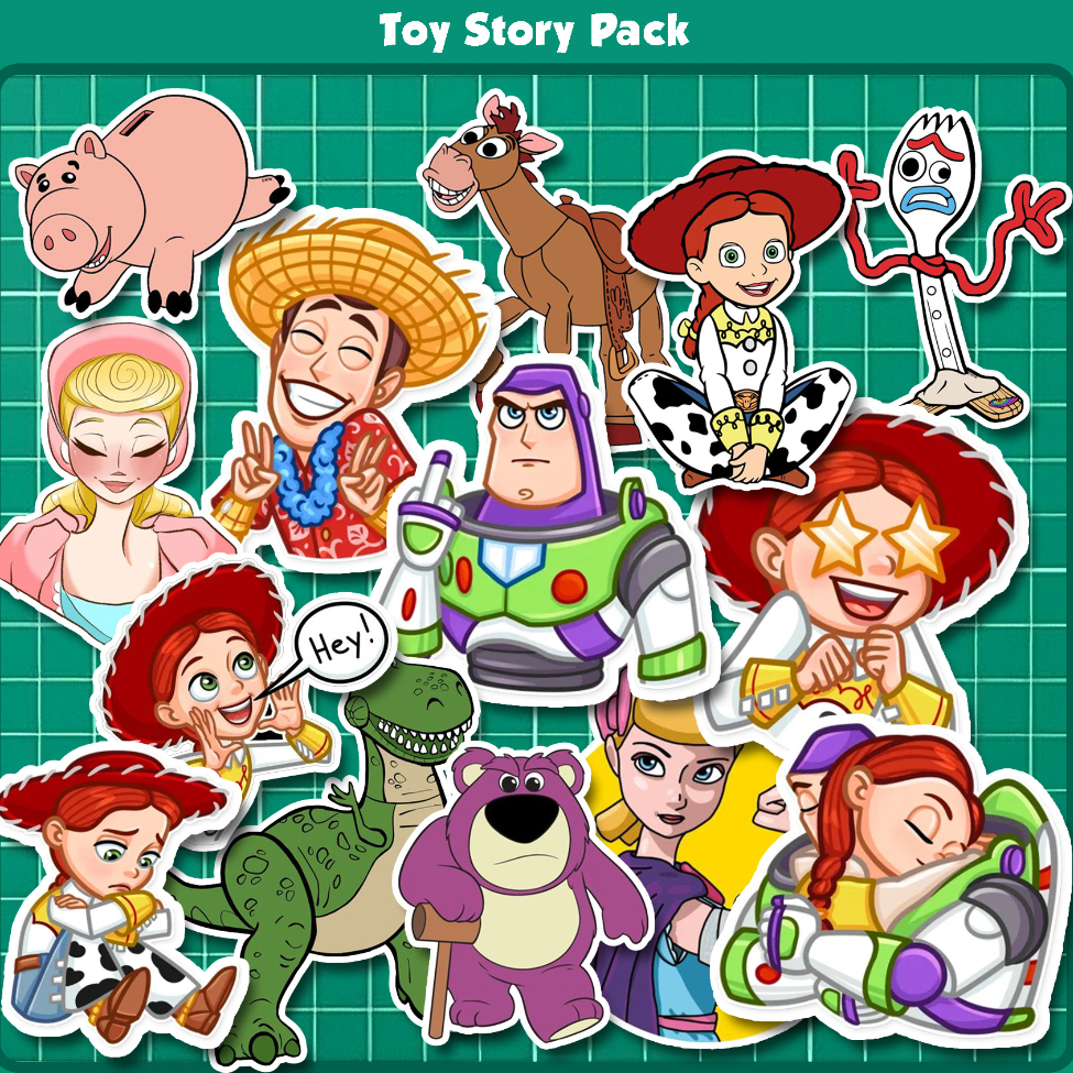 

STICKER PACK TOY STORY STIKER DISNEY CARTOON UNTUK BUKU JOURNAL CASE HP HELM LAPTOP KULKAS