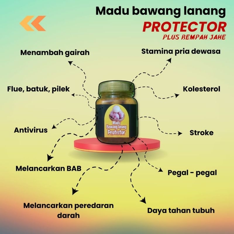 

madu bawang lanang protector plus jahe. 250 gr