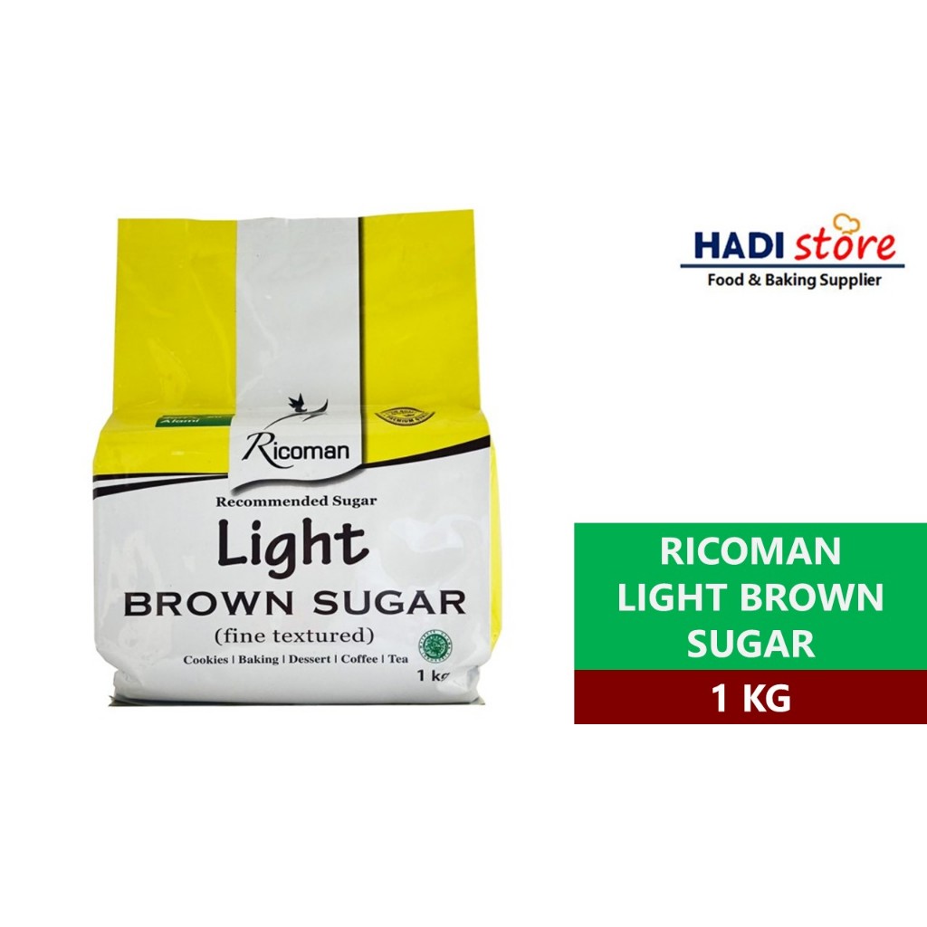 

RICOMAN LIGHT BROWN SUGAR GULA TEBU COKLAT - 1 KG