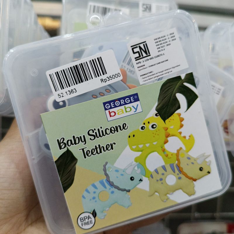 George Baby Silicone Teether/ George Baby Gigitan Bayi