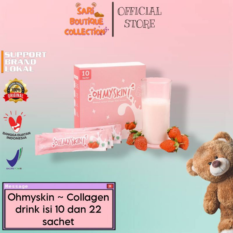 [Dist.Resmi] (BELI 1 GRATIS 1 BACA DESKRIPSI) ohmyskin collagen drink/collagen/minuman collagen/coll