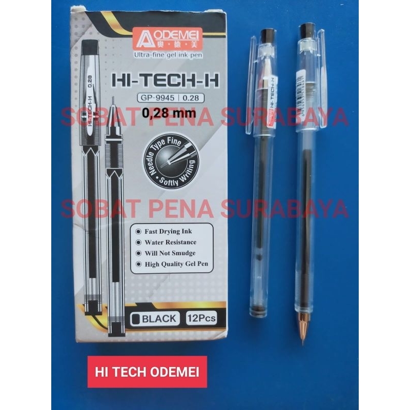 

ISI 12 PCS PULPEN AODEMEI type HI TECH H 0,28mm