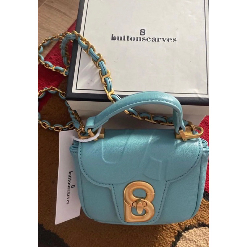 Alma Micro Bag Buttonscarves Turquise PL