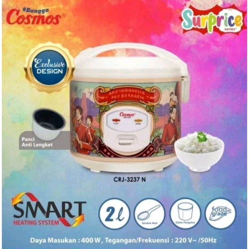 Mejikom Cosmos Rice Cooker  2 L CRJ 3237