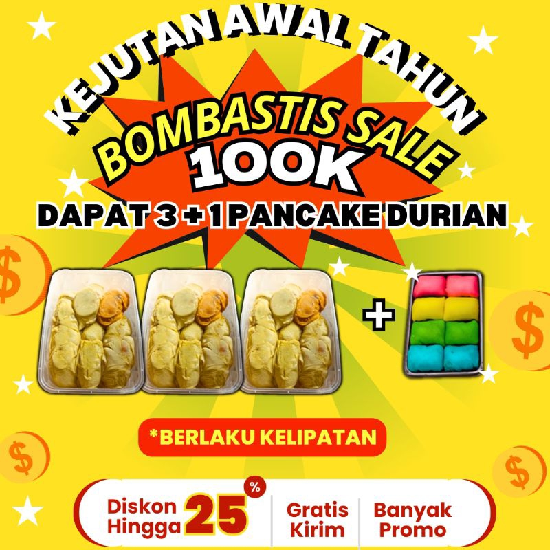 

PROMO BESAR! DURIAN MEDAN /PANCAKE DURIAN MEDAN