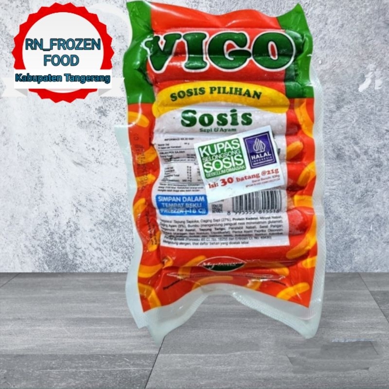 

RN_Frozen - VIGO Sosis Merah isi 30's Berat 630 gram