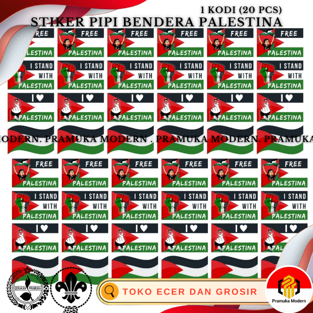 

Isi 20 Sticker Pipi Bendera Palestina 5 Variasi Menarik / stiker palestina