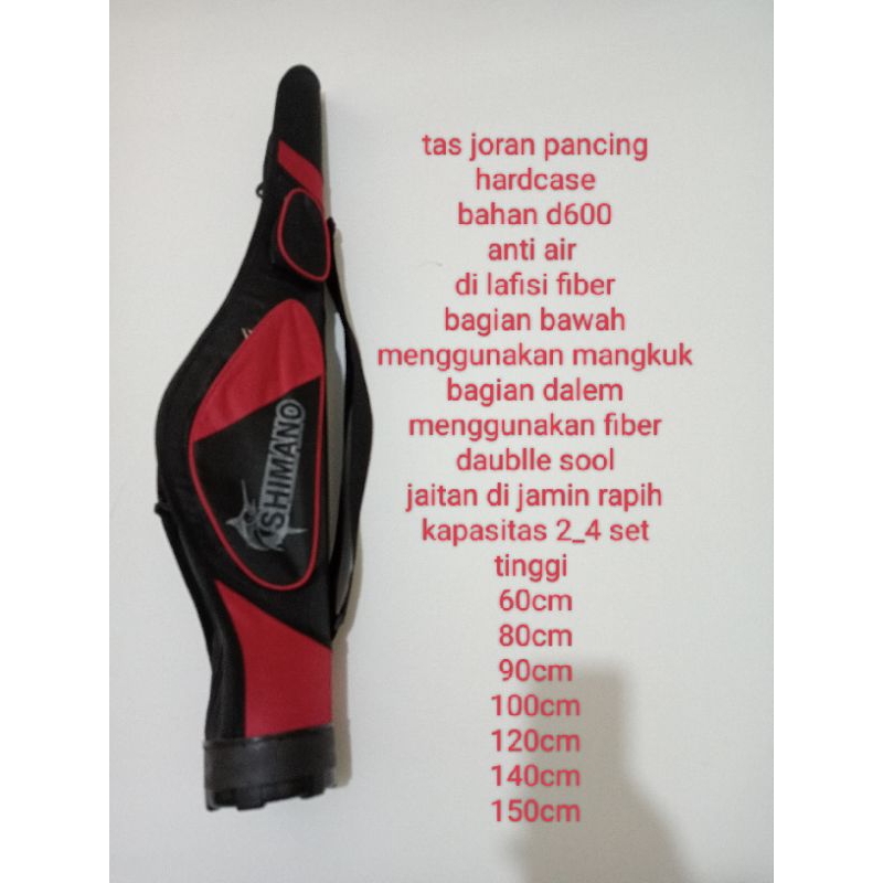 tas pancing joran hardcase di lafisi fiber kantong saku 2 model terbaru 60cm-150cm  (mangkuk) BISA c