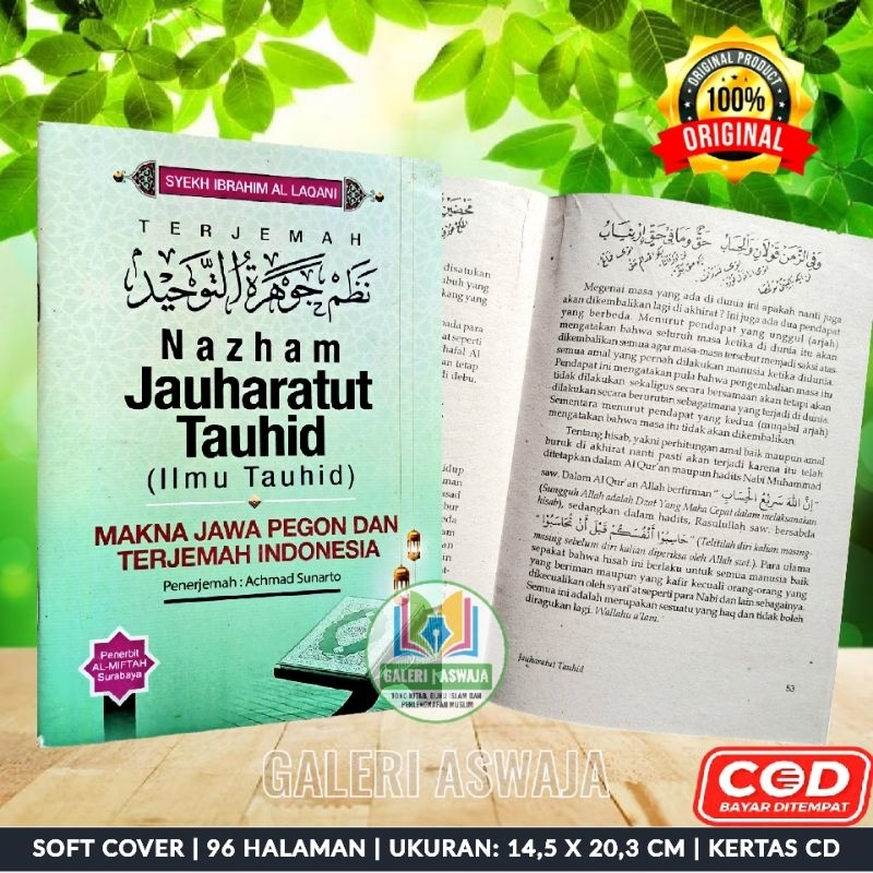 Terjemah Jauhar Tauhid Jawa Pegon Dan Indonesia JPI