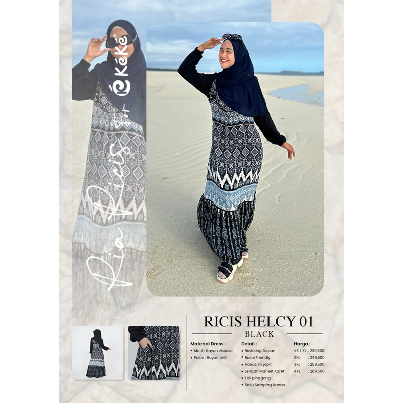 Gamis Helcy 1 Ria Ricis Keke Hitam