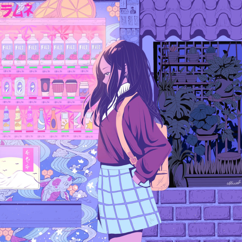 

Poster Aesthetic Hiasan Vending Machine Girl Print
