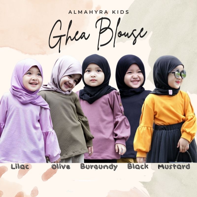 Ghea Blouse by Almahyra bahan Waffle Uniqlo