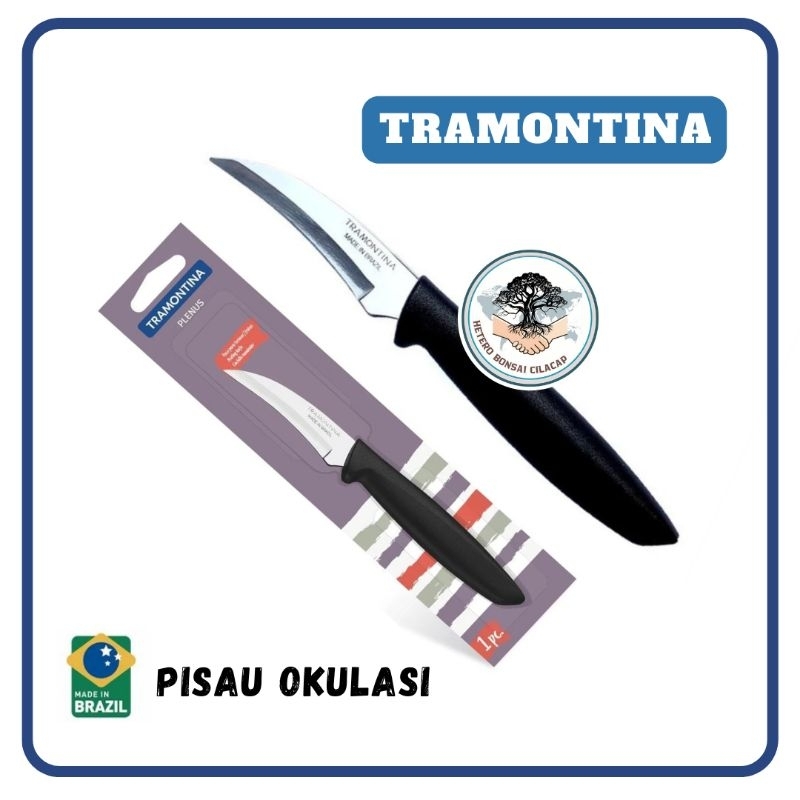 Pisau Kambium Cangkok Grafting Okulasi Bonsai Tanaman Hias Stainlees Steel - TRAMONTINA PLENUS