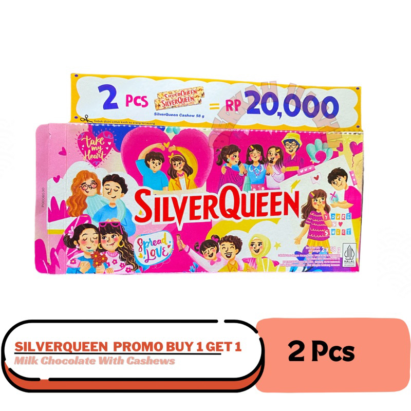 

Silverqueen Buy 1 Get 1 Limited Edition Valentine 2x58gr