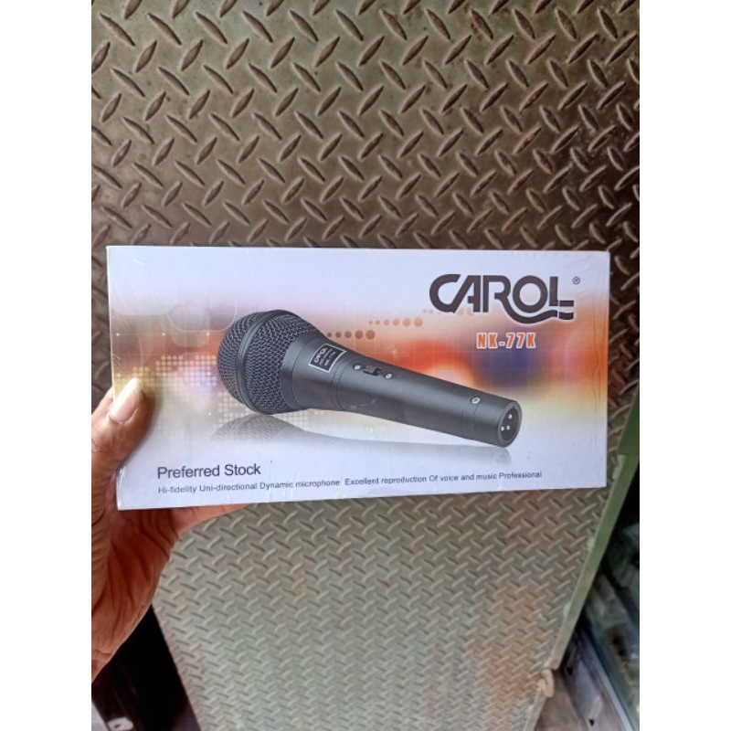 MIC KABEL CAROL NK77K ORIGINAL MICROPHONE DYNAMIC NK-77 K