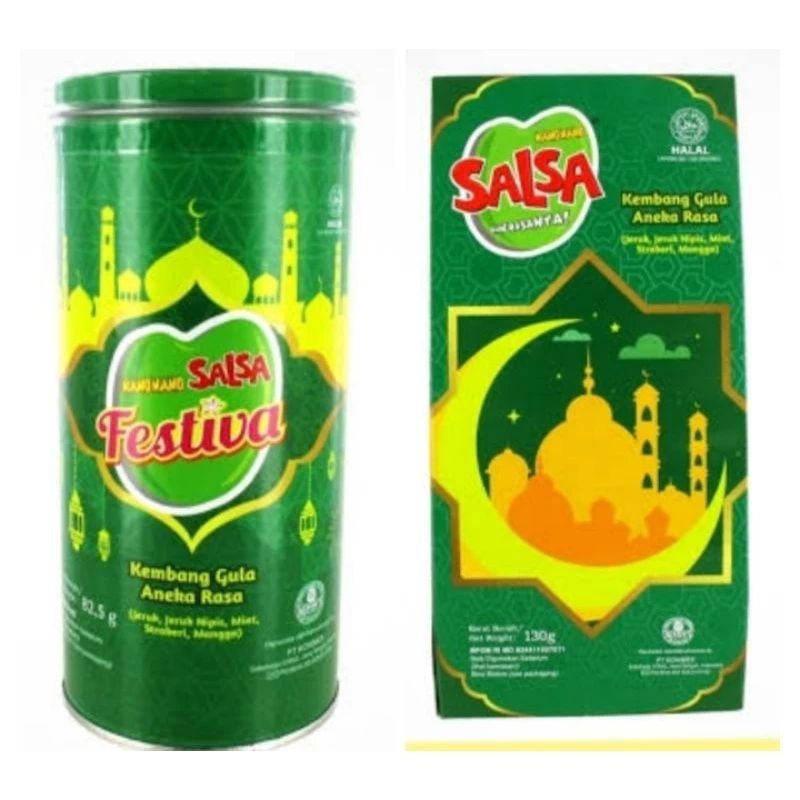 

Permen Salsa Festiva Kemasan Kaleng 83gr kemasan bag 130gr