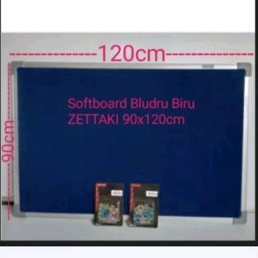 

SOFTBOARD CORK BOARD / PAPAN MADING GANTUNG BLUDRU BIRU ZETTAKI 90X120CM