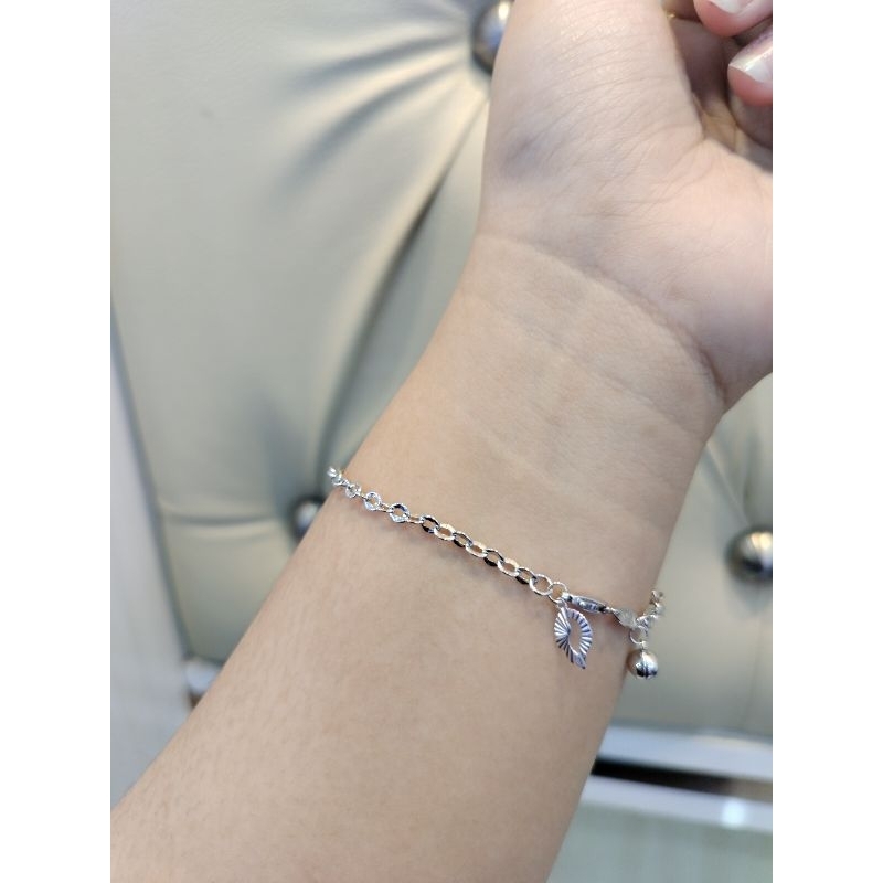 Gelang rantai Nuri mas putih mas 22 8k