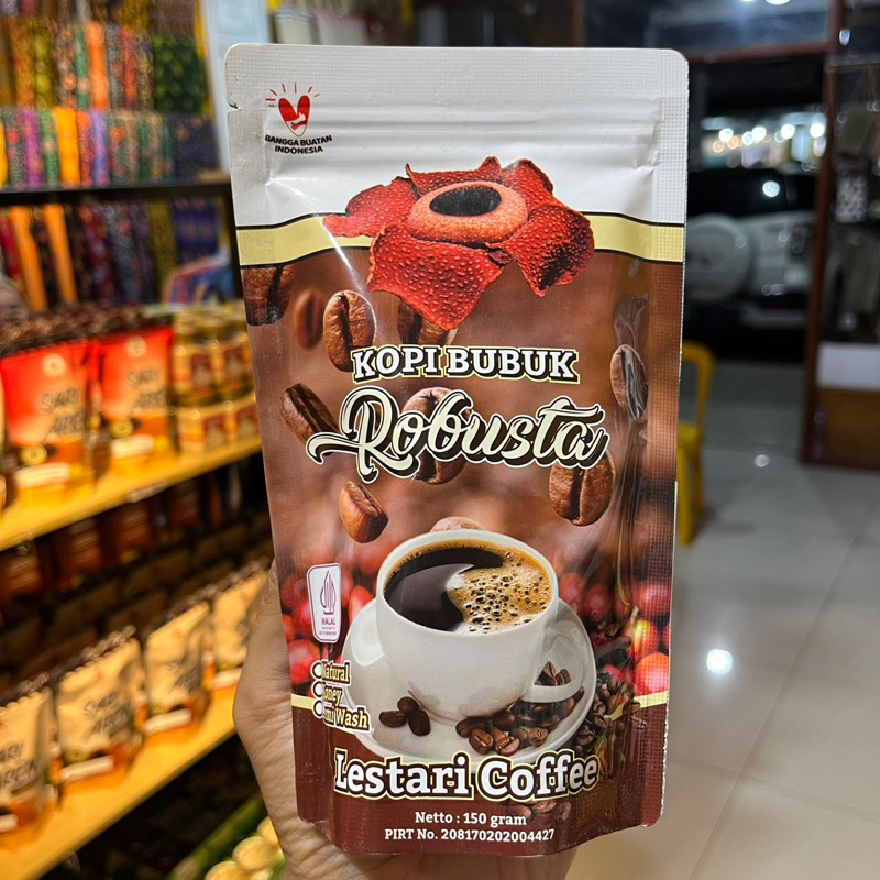 

KOPI ROBUSTA 150 GRAM/ KOPI BUBUK / KHAS BENGKULU 150 gr