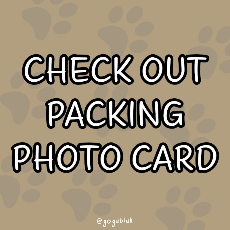 

[BACA DESC] Packing Photo Card