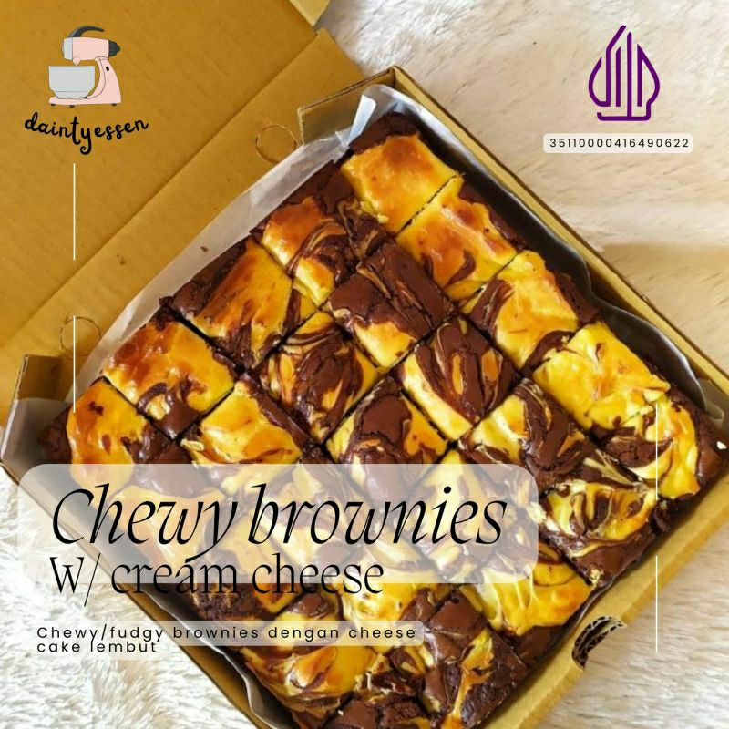 

Choco Brownies cheese cake | chewy brownies dengan cheese cake lembut