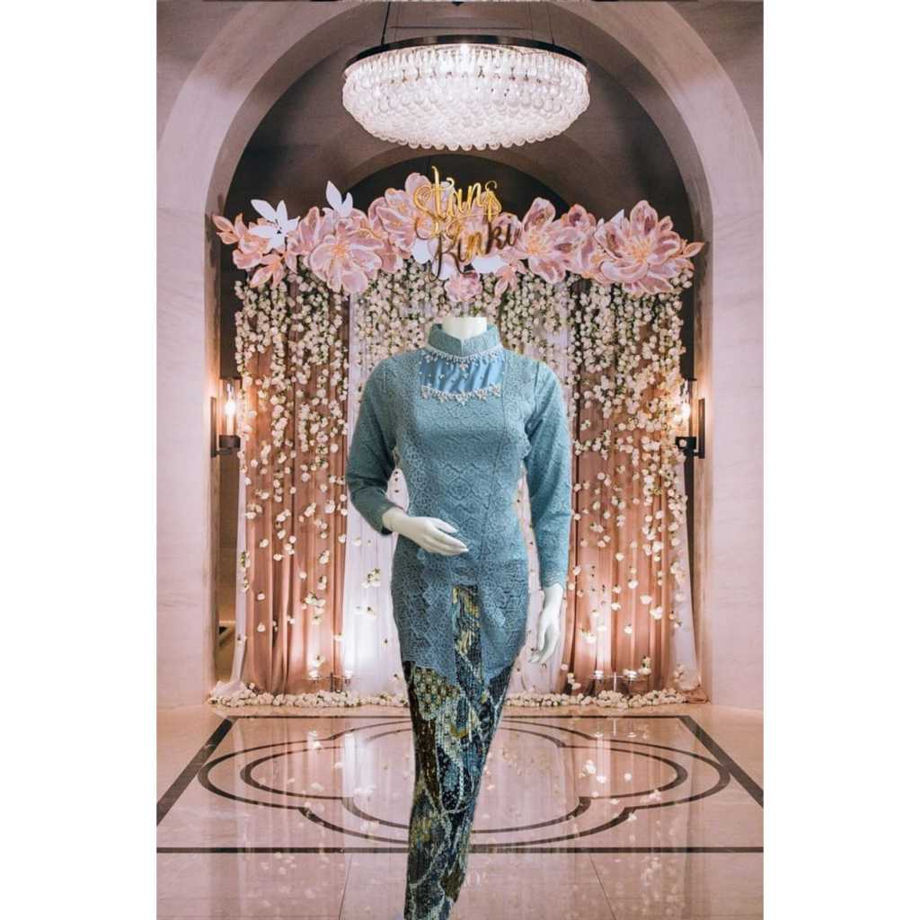 COD Stelan Kebaya Sanghai /Kebaya Brokat /Kebaya Tulle /Kebaya Pesta /Kebaya Wisuda /Kebaya Modren