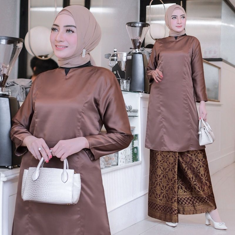 One Set Payet Tunik Payet Toyobo Stelan Tunik Toyobo Rok Songket