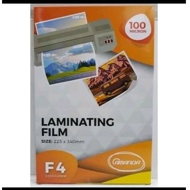 

(10 Lembar) Plastik Laminating F4 100 Micron AMANDA