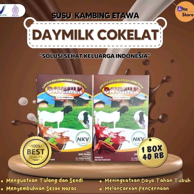 

Susu Etawa Daymilk Rasa Coklat / Vanilla / Jahe