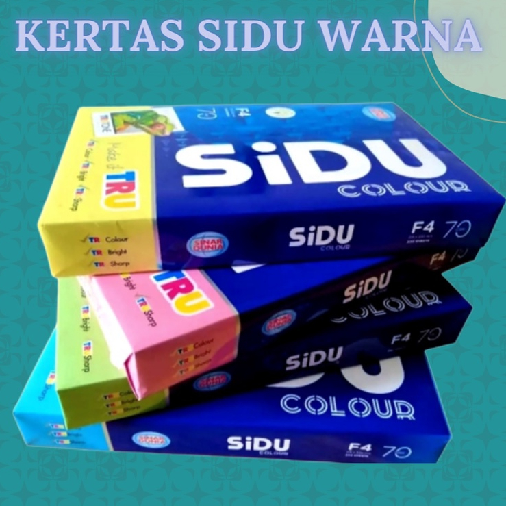 

Kertas A4/F4 Warna SIDU (Sinar Dunia) 70 GSM