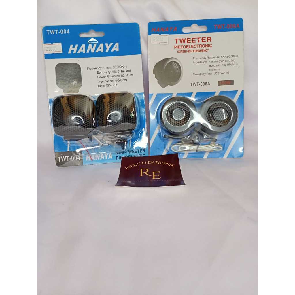 tweeter speaker hanaya twt-004, twt-006a