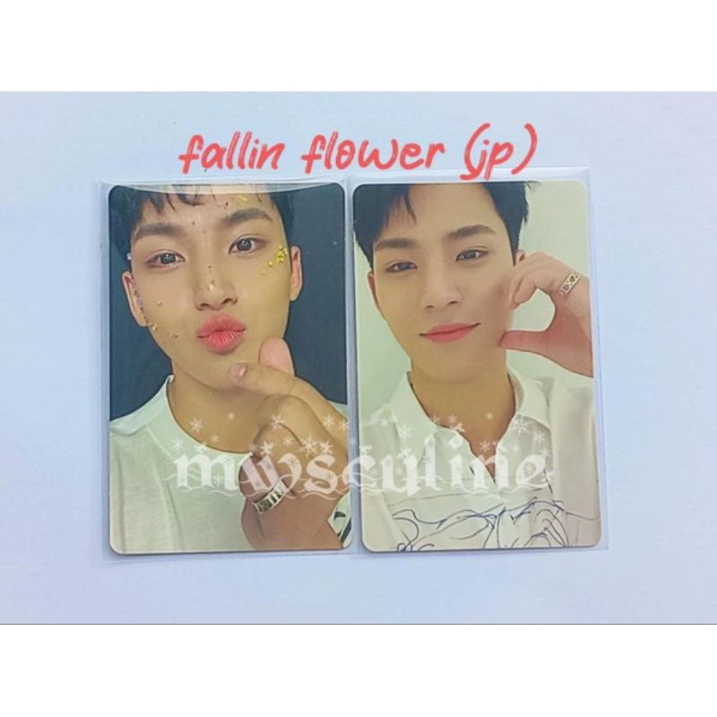 MINGYU PHOTOCARD PC FLFL FALLIN FLOWER CARAT VER. HEART CHEEK