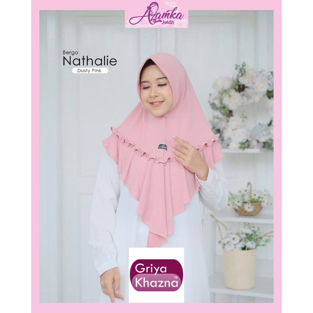 Azamka Jilbab Kerudung Instan Daily Bergo Nathalie