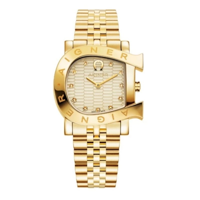 Original 100% AIGNER AGW.249005 /AGW249005 MASSA DUE -Jam Tangan Wanita Gold -Garansi Resmi