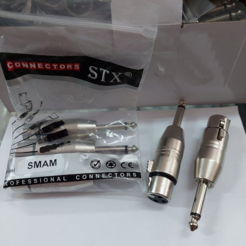 jack connector STX SMAM jek canon female to toa mono