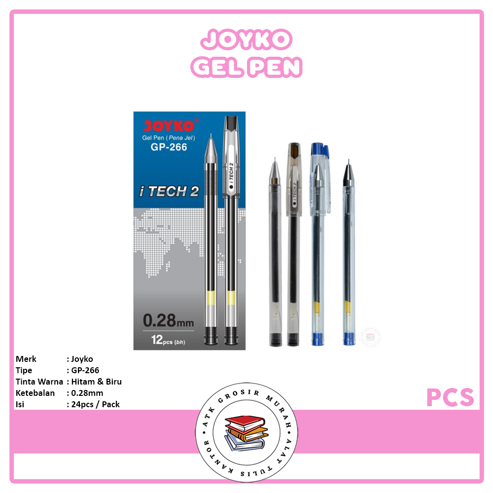 

JOYKO - Gel Pen - Pena Jel GP-266 I Tech 0.28mm - Pcs