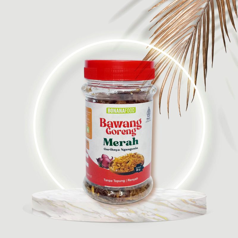 

bawang goreng merah rasa pedas bonanafood 50gram gurih&lezat