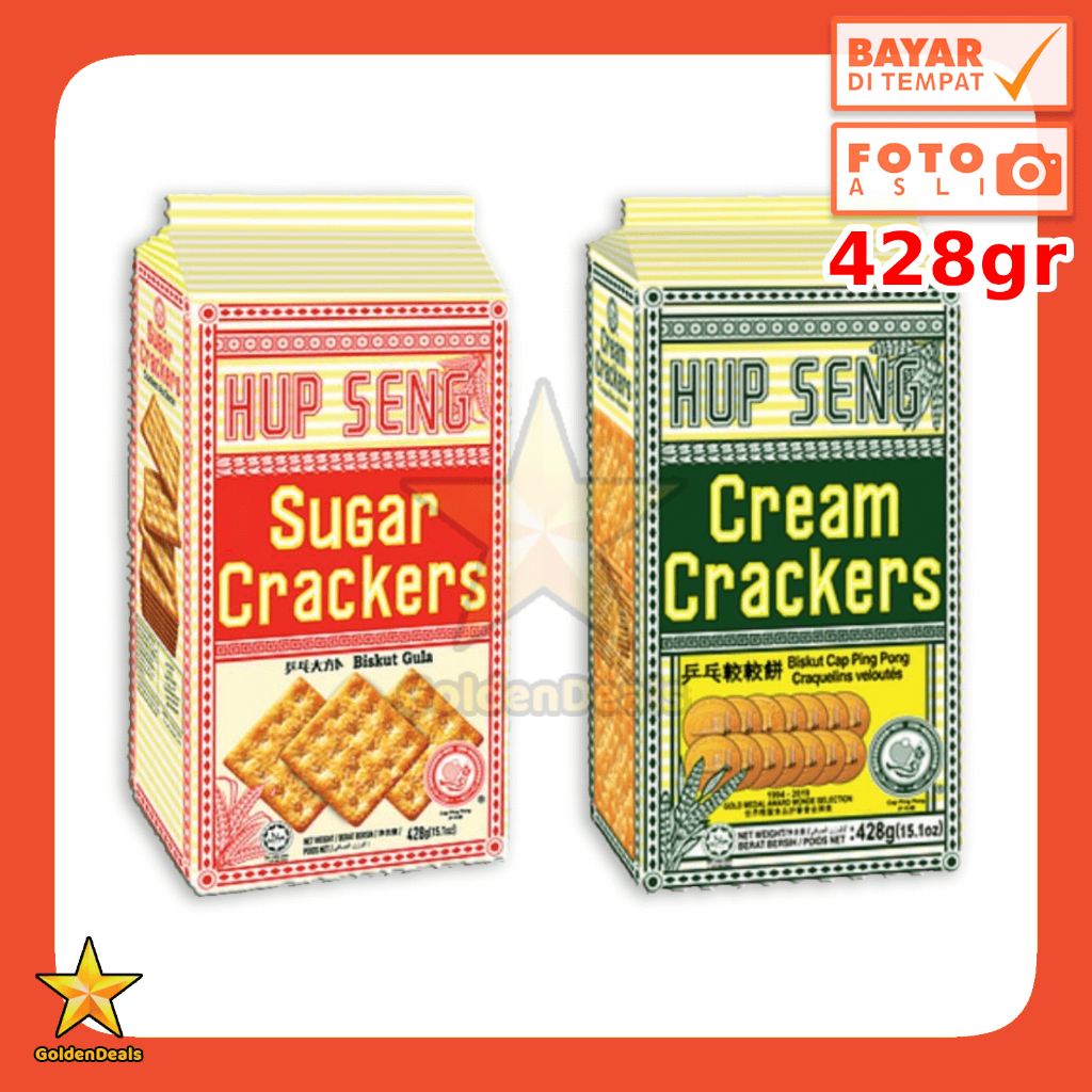 

PROMO GD1 TANGGAL 13 - 19 MARET [428 Gram] Hup Seng Cream / Sugar Crackers 428 gr