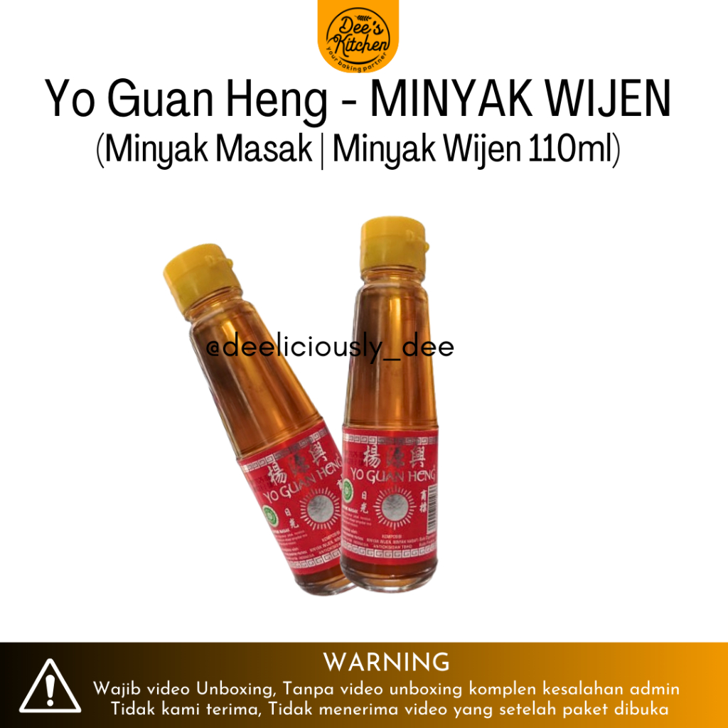 

Minyak Wijen Yo Guan Heng 110ml