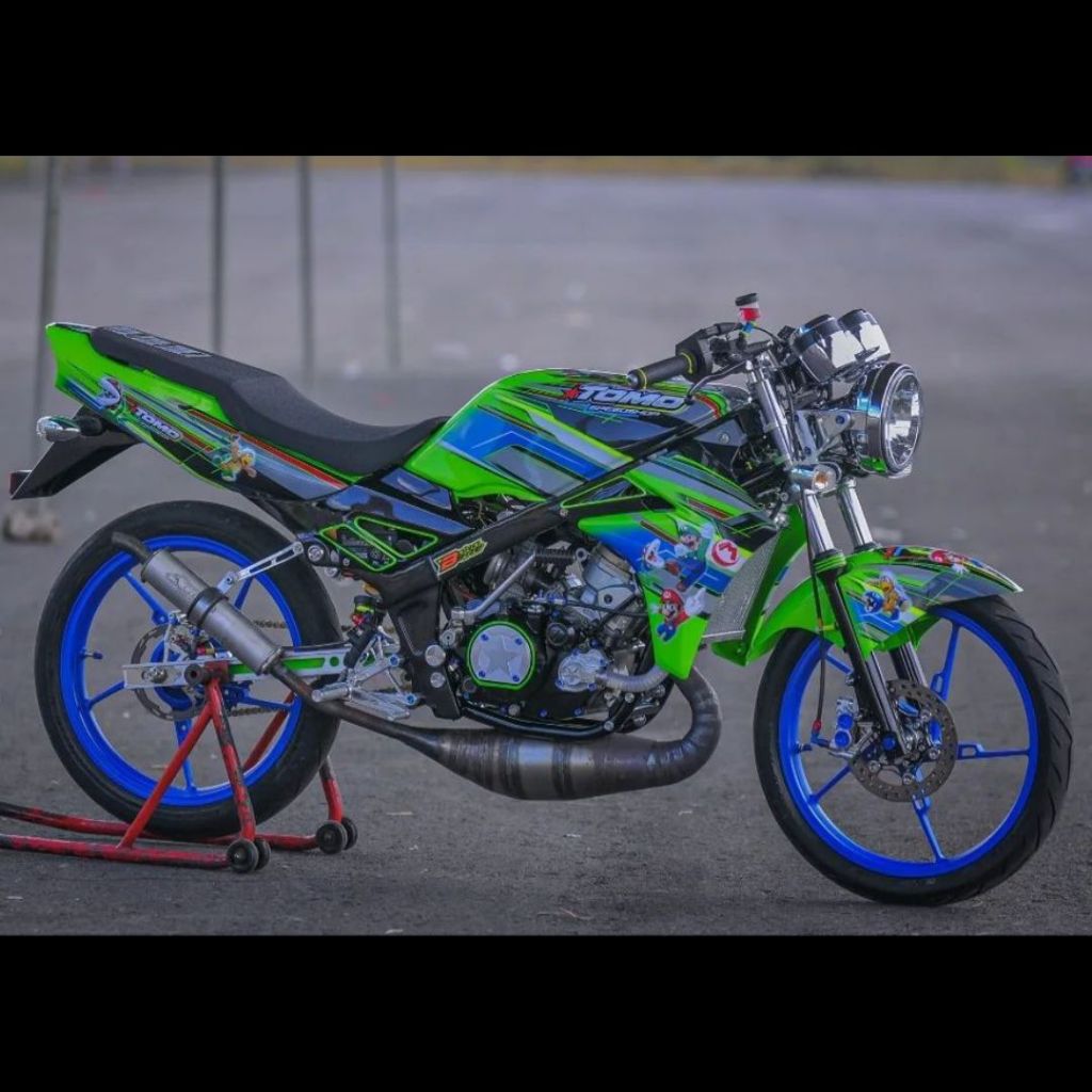 Knalpot ABRT20 Ninja R/SS Sunmori Frame Std 155 Plat Galvanis ORIGINAL PABRIK ABRT20