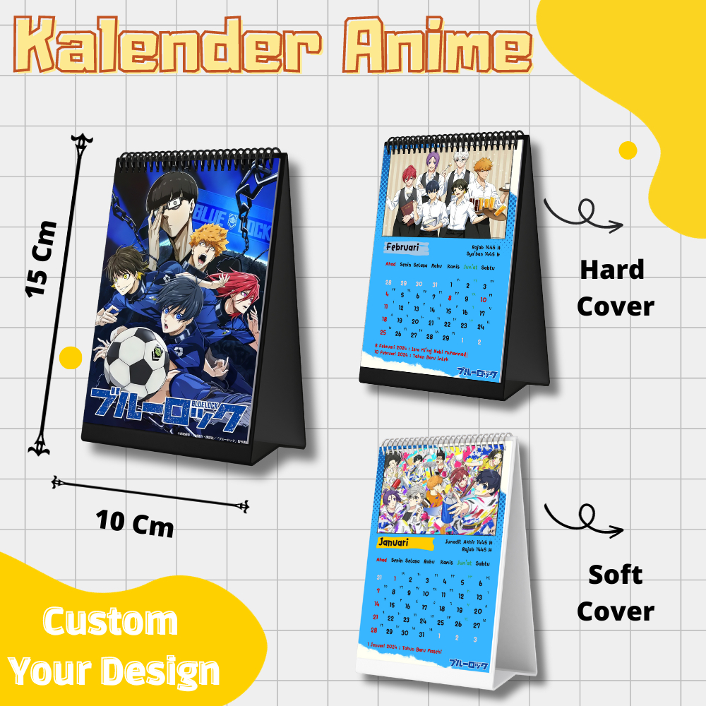 

Calendar / kalender meja 2025 anime blue lock / Custom kalender