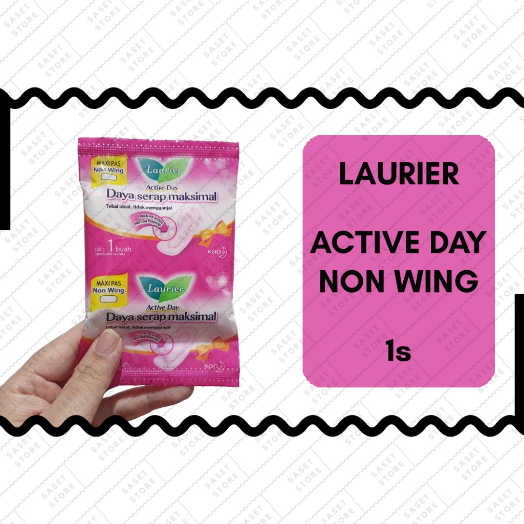 Laurier Active Day Maxi Pas Non Wing 1 pad Sachet Pembalut