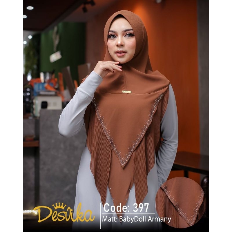 Khimar desvika 397 bahan ceruty babydoll ORI desvika