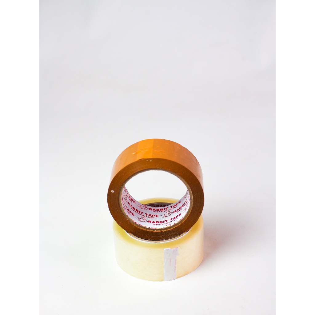 

HenJO Lakban Bening - Lakban Cokelat [Dus] RABBIT TAPE Ekonomis 45mm x 100 Yard