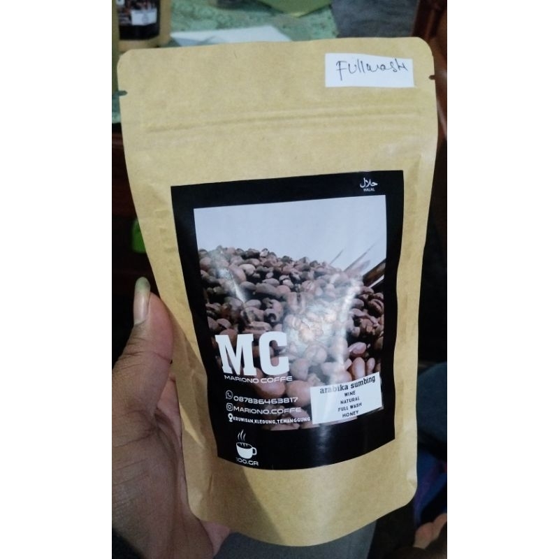 

arabika coffee sumbing fullwash 100gr | 250gr