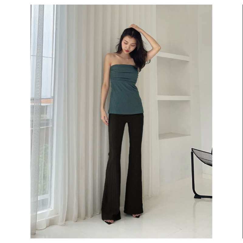 Kadaka Baby Tee & Flare Pants Corduroy NEW | BARU atasan wanita corduroy celana cutbray corduroy wan