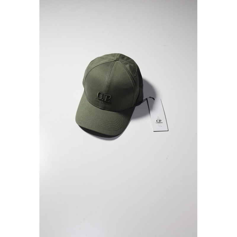 CP COMPANY GABARDINE LOGO CAP
