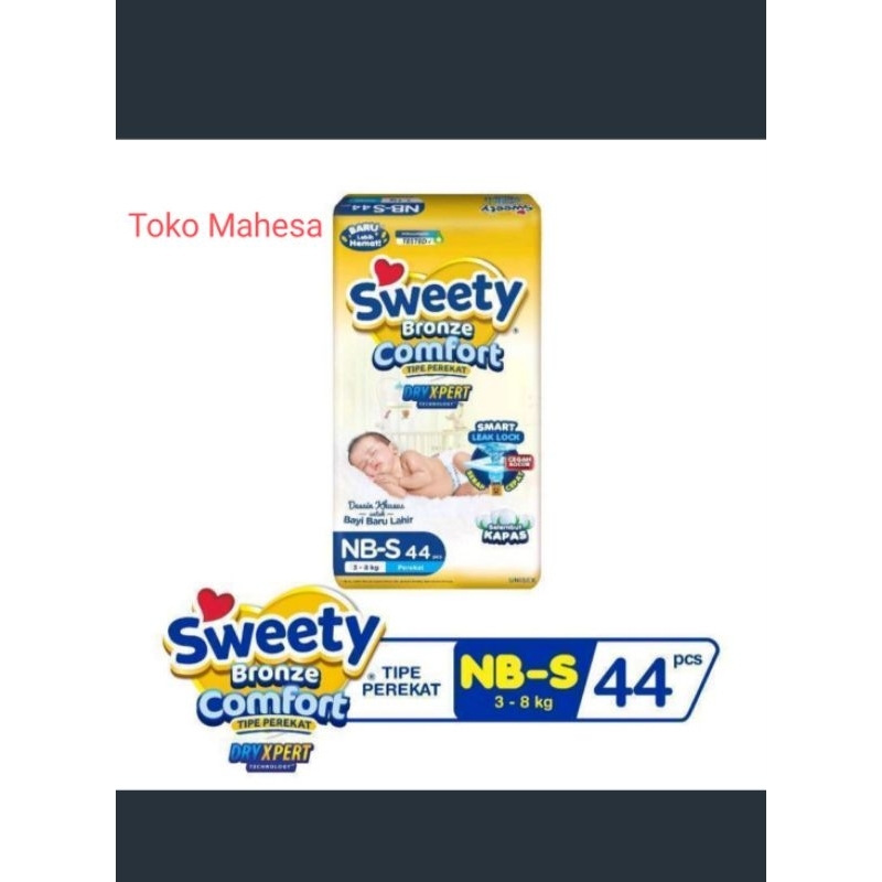 Popok Bayi Sweety Bronze Perekat NBS 44